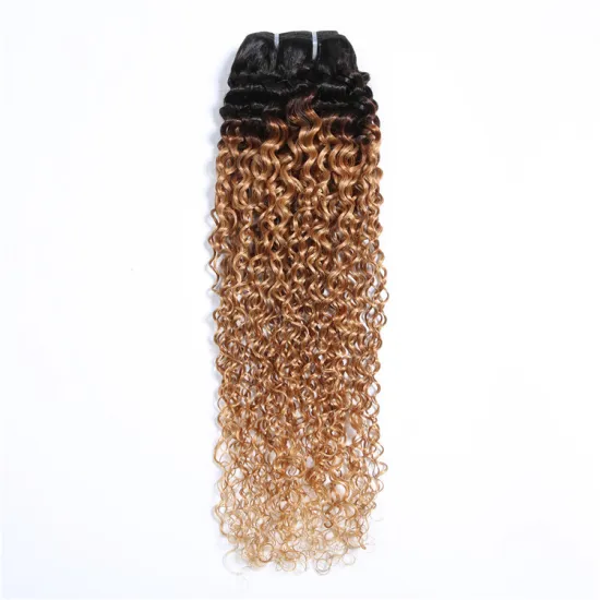 9a 100g SPARK Remy Human Hair Weaving Bundle for Women Weave Hair Extension Brazilian Ombre Black Golden Afro Curly Curl Wave