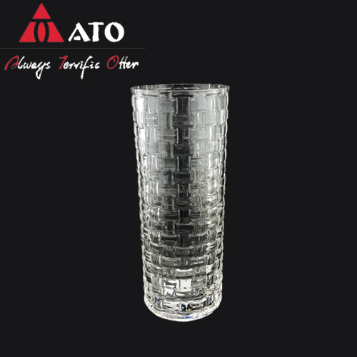 Ato Home Glass Crystal Waterford Vase Decoração