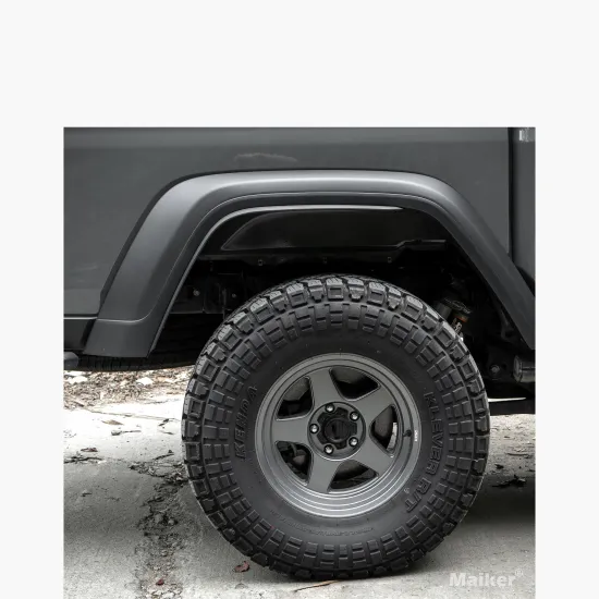Maiker Offroad 4x4 Plastic Fender Flare Extensions Trim with Rivets for Jeep Gladiator JT