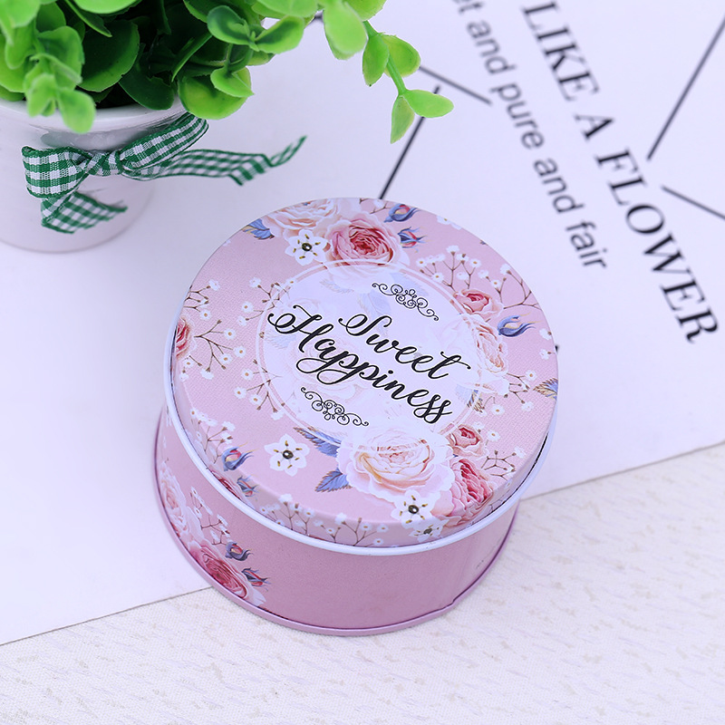 75mm Creative New Printed Round Candy Box