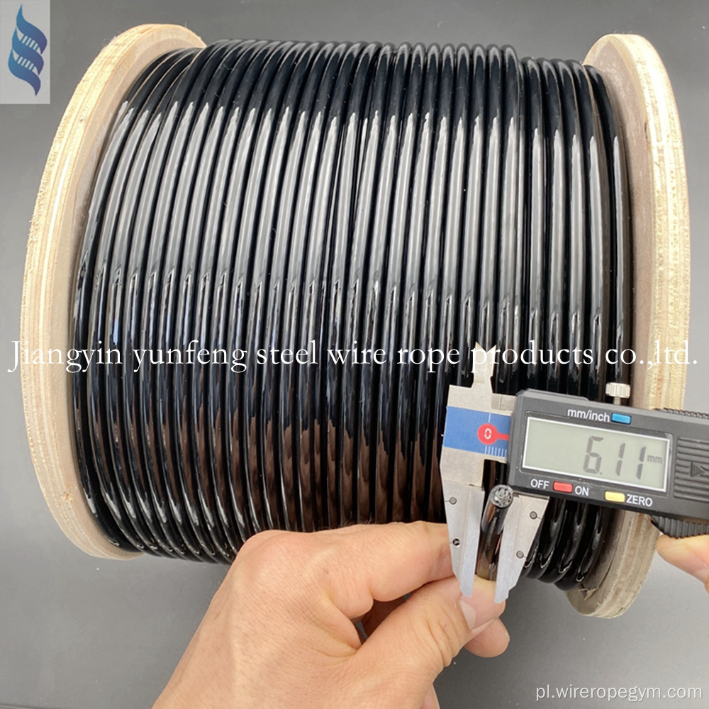Komercyjny kabel na siłowni TPU 5,8 mm