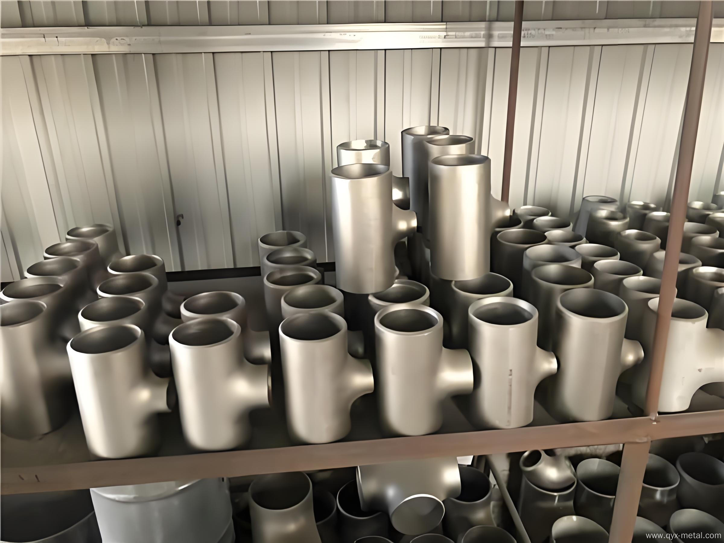 High Strength Titanium Tee Pipe Fittings for Chemical
