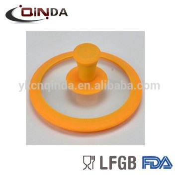 FDA approved color Round silicone glass lid