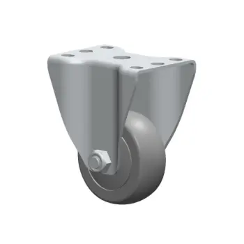 3 Inch Industrial Trundle Caster 75mm PVC Grey Wheel