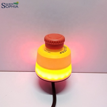 80mm 12-30V Emergency Stop Push Button with Indicator Light