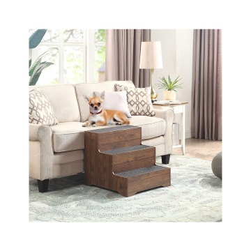Wooden Non-Slip Pet Stairs for Small Dogs and Cats