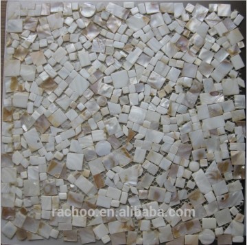 Mother of pearl white shell mosaic bathroom and kitchen decor.tile