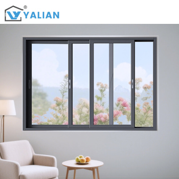 Heat Insulation Aluminum Alloy Sliding Window Tempered Glass