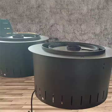 3D600mm Round interior decorative electric fireplace LED realistic monochrome flame round electronic humidifier Steam fireplaces