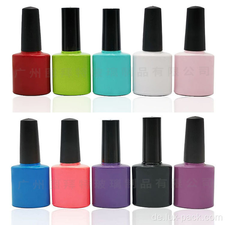 15 ml angepasste leere Glas UV -Nagellackflasche