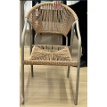 Rattan Weave Metal Frame Chair