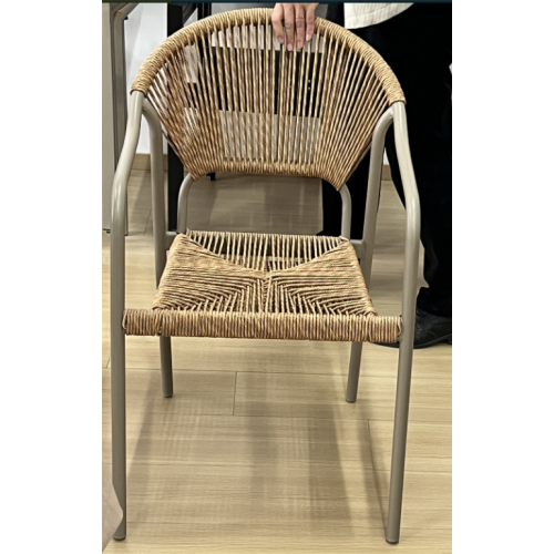 Rattan Weave Metal Frame Chair