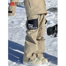 Pantalon de ski snowboard pour le double freestyle droit