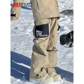 Pantaloni de schi pentru femei snowboard dublu freestyle drept