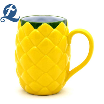 Fashion creative custom printed shape ceramic cup