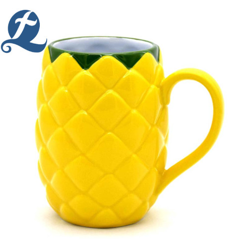 Fashion creative custom printed shape ceramic cup