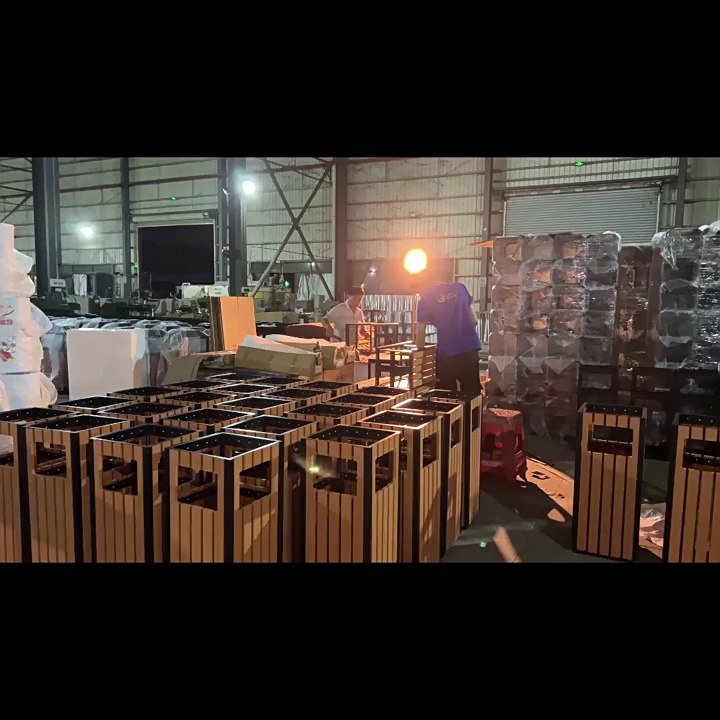 Custom Metal Trash Can for Outdoor Commercial Use