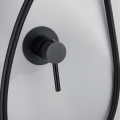 Matte Black Shower Set with Vale