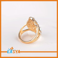 Yeni varış altın kaplama Mesh Crystal Ring tasarımlar