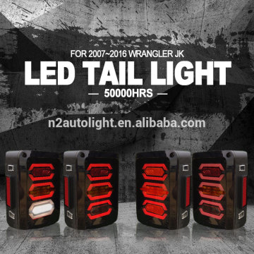 Red/white brake light Running /Brake LED 36W tail light for jeep Wrangler JK