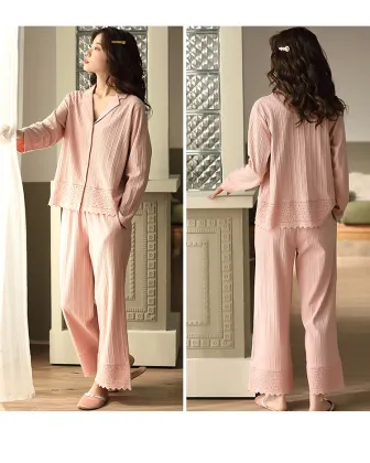 Spring and autumn cotton long-sleeved pajamas