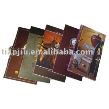 Hard Cover Book &amp; Menu