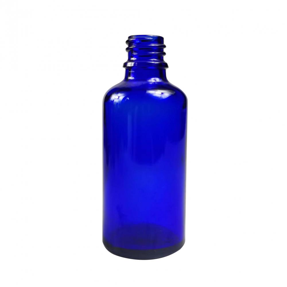Bouteille en verre essentielle de 50 ml bleu