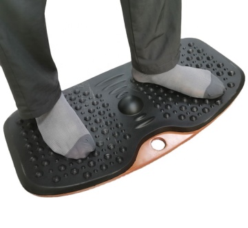 Office Comfort Floor Mat: Anti-Fatigue Mat with Wooden Balance Board for Standing Desks