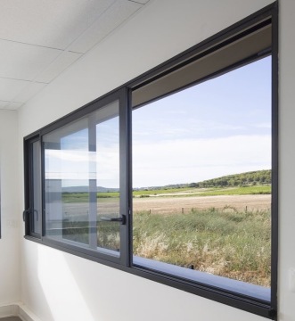 Custom NFRC Certifié Aluminium Double vitrage des fenêtres coulissantes pour la personnalisation d'usine
