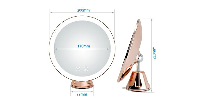 suction cup mirror for shower