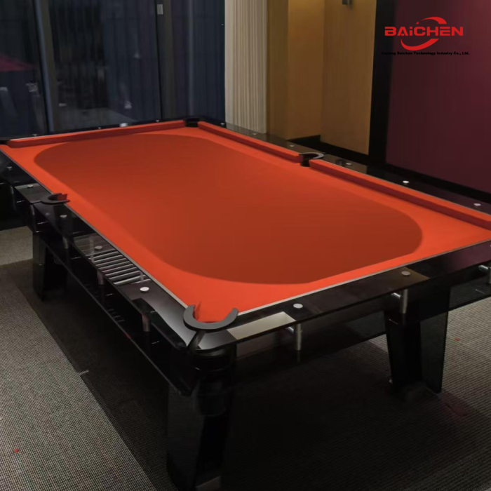 İç Mekan Oyunları için Şık Cam Bilardo Masası