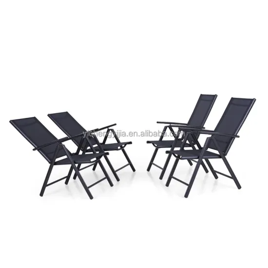 Adjustable Reclining Folding Chair - Heavy Duty Outdoor Indoor Garden Pool