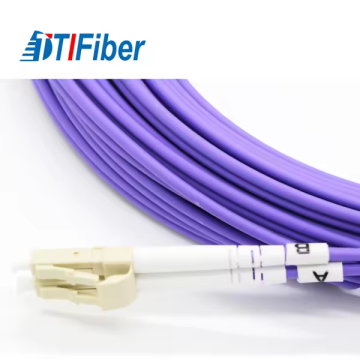 LC to UPC Multimode OM4 Duplex 2.0mm PVC/LSZH Fiber Optic Patch Cord