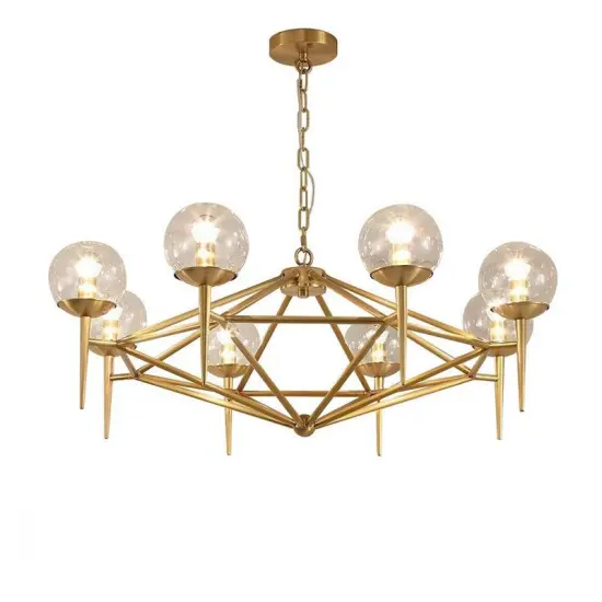 INSHINE Gold Bulb Suspended Fixed Pendant Light