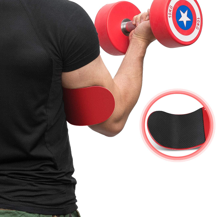 sports fitness training adjustable bicep weightlifting curl muscle arm blaster