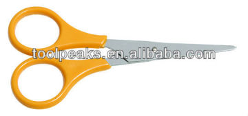 Small Thread office Scissors with color plastic handle and stainless steel blades
