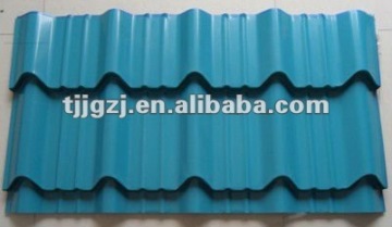 Blue roof tiles