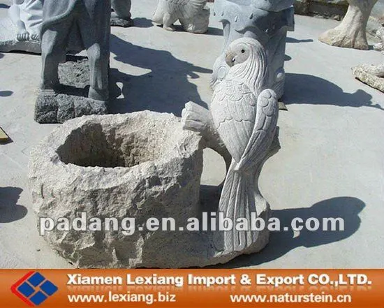 Animal stone water trough