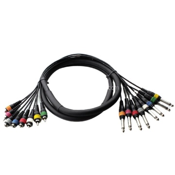 4 6 8 12 Mono Male Cable Drum Audio Snake RCA