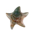 Fancy Jasper 30mm Smiling Starfish Pendant & Ornament for Home Decoration Handmade Craved Stone Solar