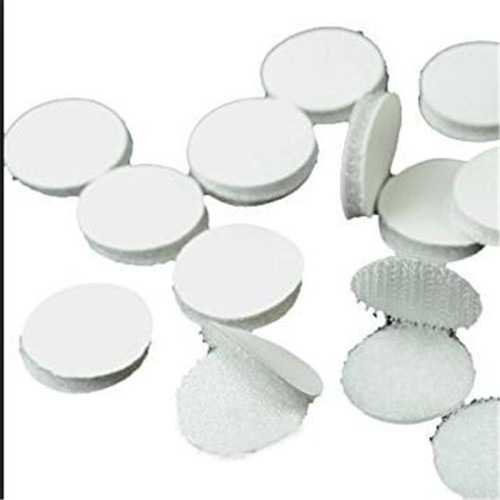 Nylon adhesive backing hook and loop coins