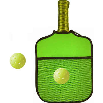 Durable Table Tennis Racket Cover with Zippered Compartments for Pickleball Paddle Protection