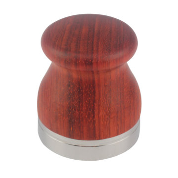 Wooden comfortable handle coffee tamper press