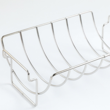 stainless steel BBQ rib grilling rack rib BBQ holder roaster stand