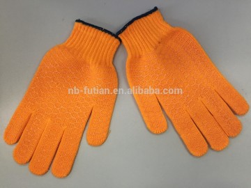 reticular fishing knitted anti-slip gloves cotton working glove