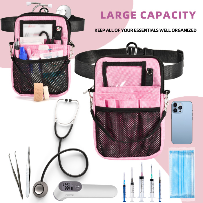 Bolsa Pink Nurse Fanny Pack para mulheres