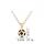 Sport Jewelry Stainless Steel Soccer Necklace for Men and Women Football Charm Pendant with Chain