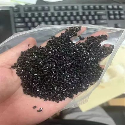 Imported high-gloss black ABS particles