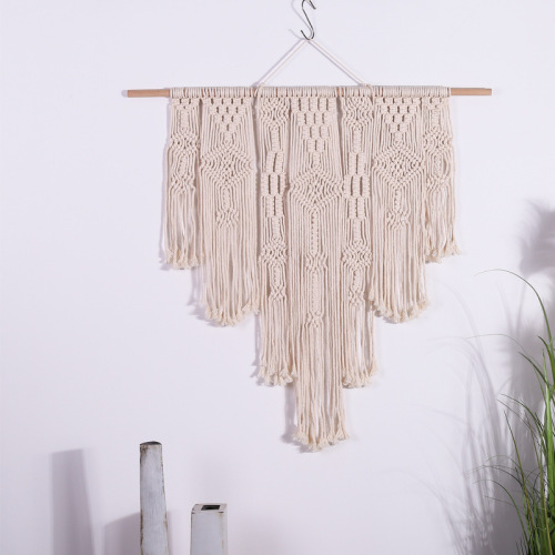 Macrame de cuerda para colgar en la pared de Boho de algodón hecho a mano