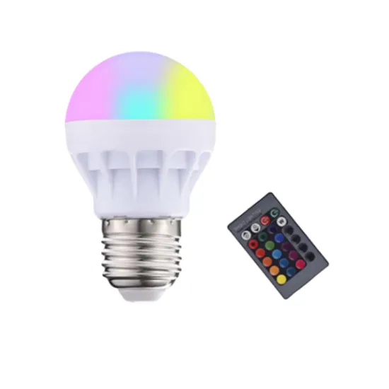 Mini Size RGB Color Change LED Bulb with Memory Function A45 E27 Base 3W RGBW AC120V AC220V